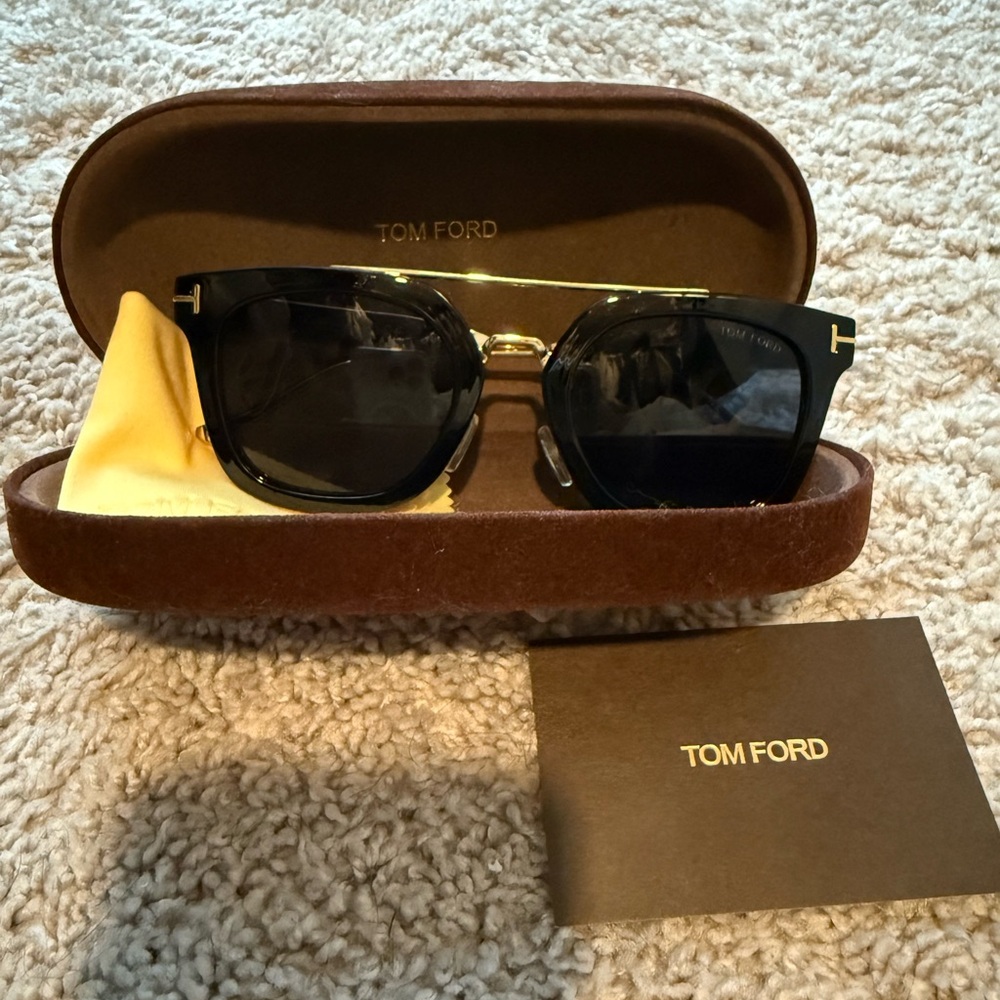 Tom Ford Vintage Black and Gold Sunglasses